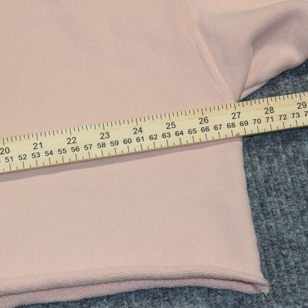 Vintage Offline Cropped Sweatshirt Womens XL Pink Casual Retro Lightweight - Picture 6 of 6
